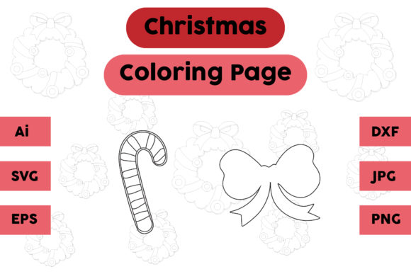 A Candy Tie Christmas Graphic for Modern Branding & Packaging