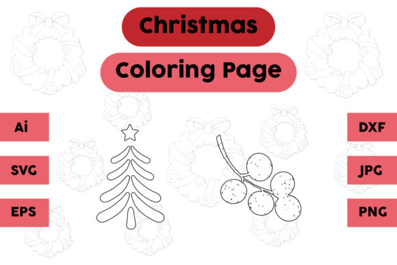 A Creative Review of the Christmas Tree Fruit Coloring Pages Graphic Set