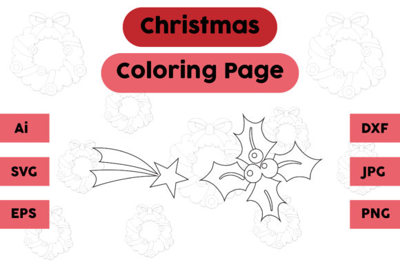 A Detailed Designer Review of the Christmas Star Plum Coloring Page Set