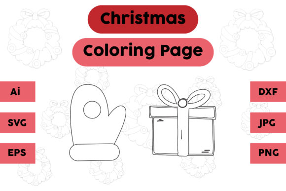 A Graphic Designer's Review: Christmas Coloring Pages Amp Glove Gift Graphics
