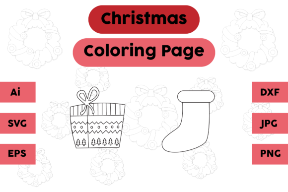 A Practical Brand Designer’s Review of Christmas Coloring Page Gift Socks Graphics