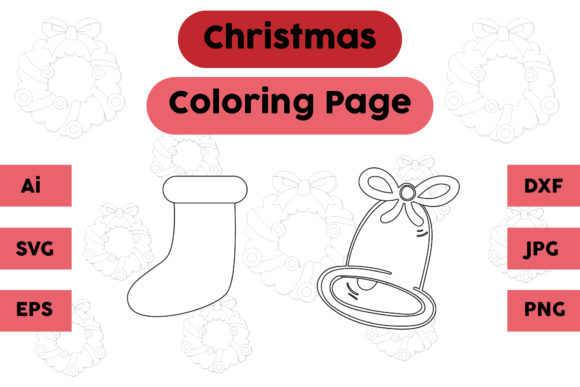 A Professional Review of the Christmas Socks & Bell Coloring Page Graphics Set