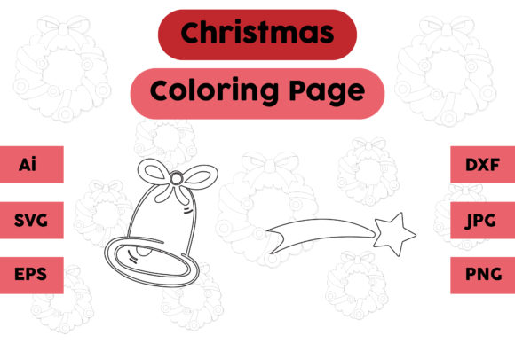 Christmas Coloring Page Bell Star Set 03: A Designer's Review