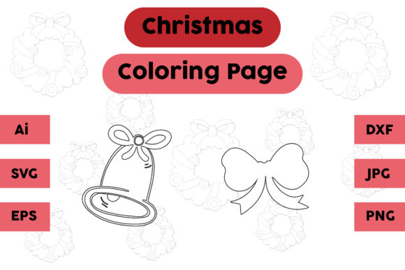 Christmas Coloring Page Bell Tie Set 01: A Graphic Designer’s Review