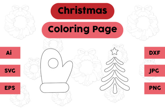 Christmas Coloring Page Glove Tree Set 3: A Practical Design Review