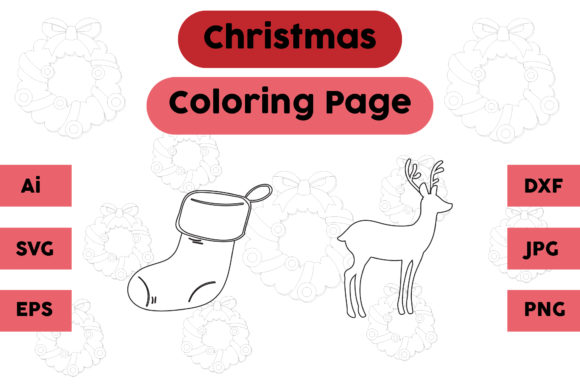 Christmas Coloring Page Socks Deer Set 2: A Designer’s Review