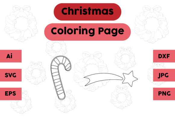 Christmas Coloring Pages Amp Candy Star Graphics Review