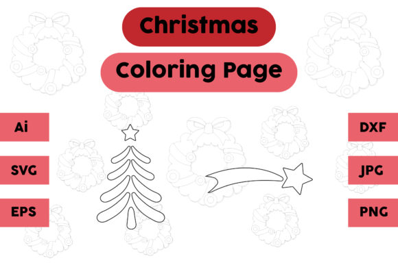 Christmas Tree Star Set 14: A Graphic Asset for Seasonal Selling