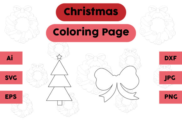 Crafting Review: Christmas Coloring Page Tree Tie Set Graphics