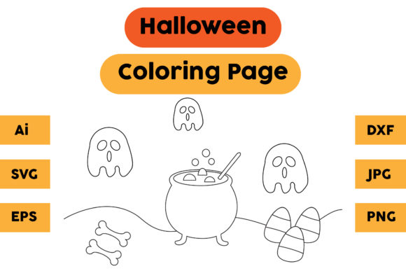 Halloween Coloring Page 44: A Graphics and Coloring Pages Asset Review