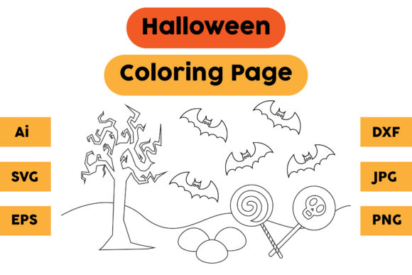 Halloween Coloring Page 82: An Embroidery Designer's Take