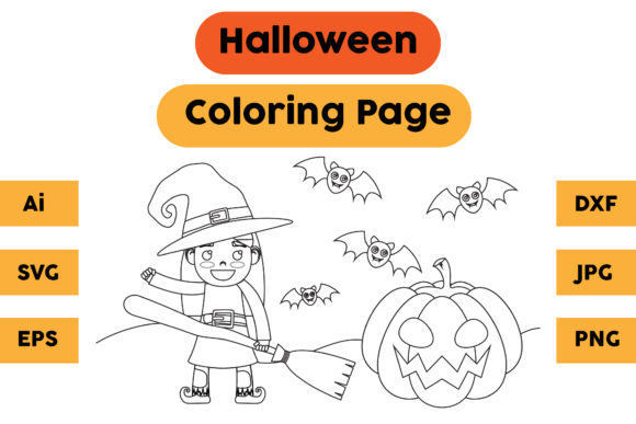 How Halloween Coloring Page 33 Graphics Elevates Your Seasonal Brand